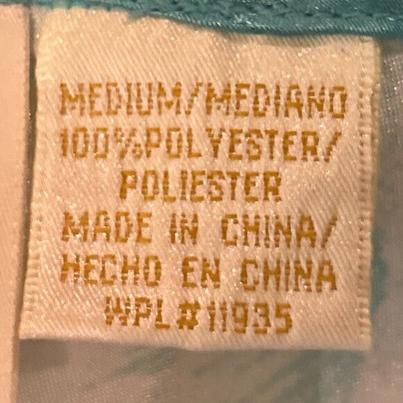 Sophia SZ M Vintage Aqua & White Silky Gown Romantic Soft Sexy Feminine Gift - Picture 7 of 7